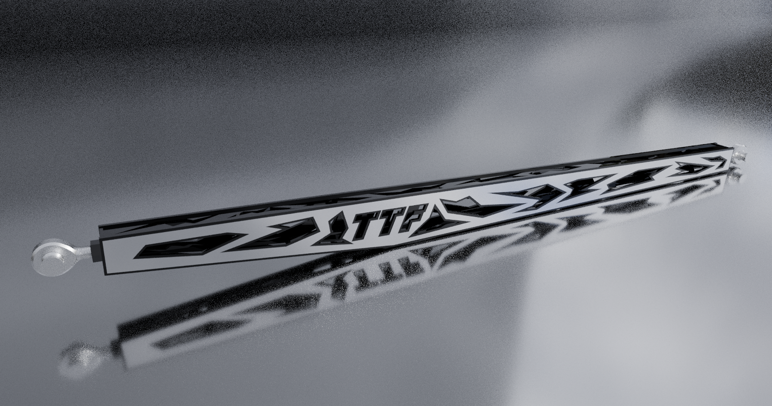 Black sliced ladder bar