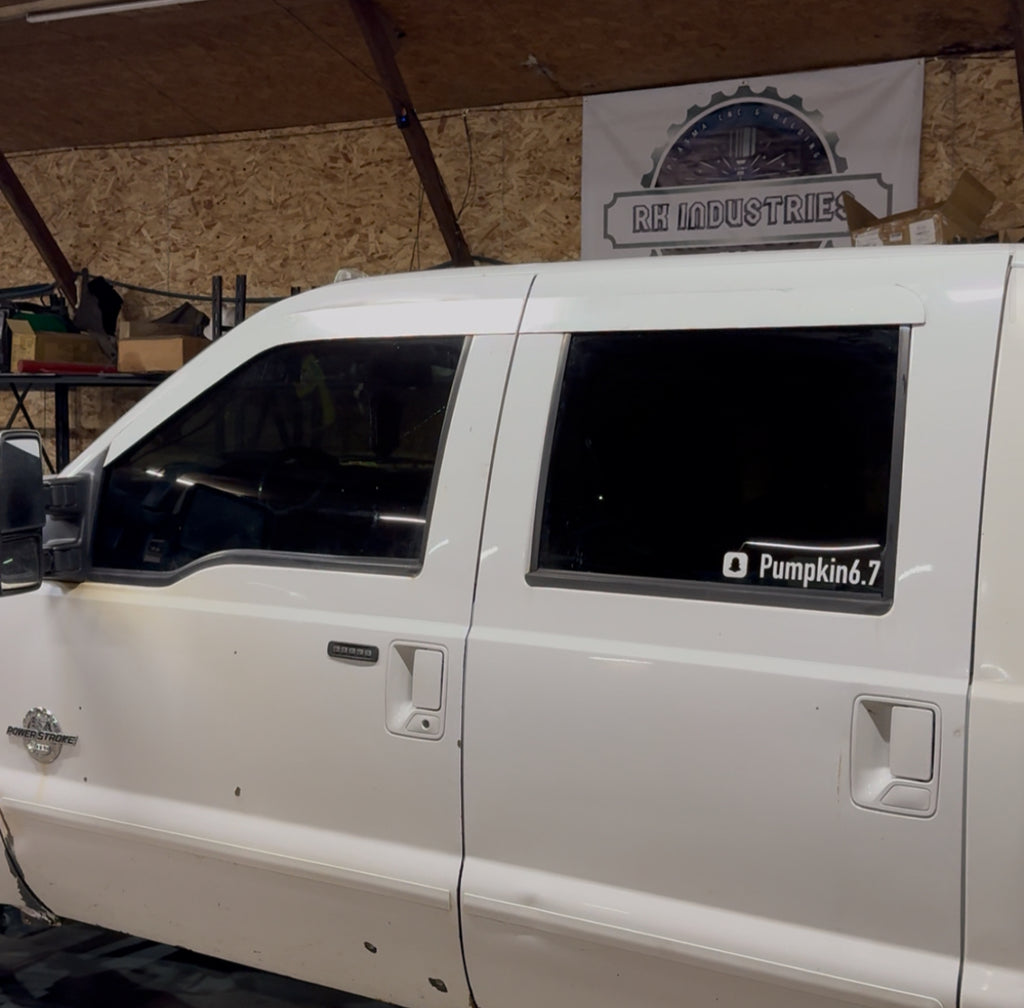 Metal Rain Guards Door to Door and In Channel